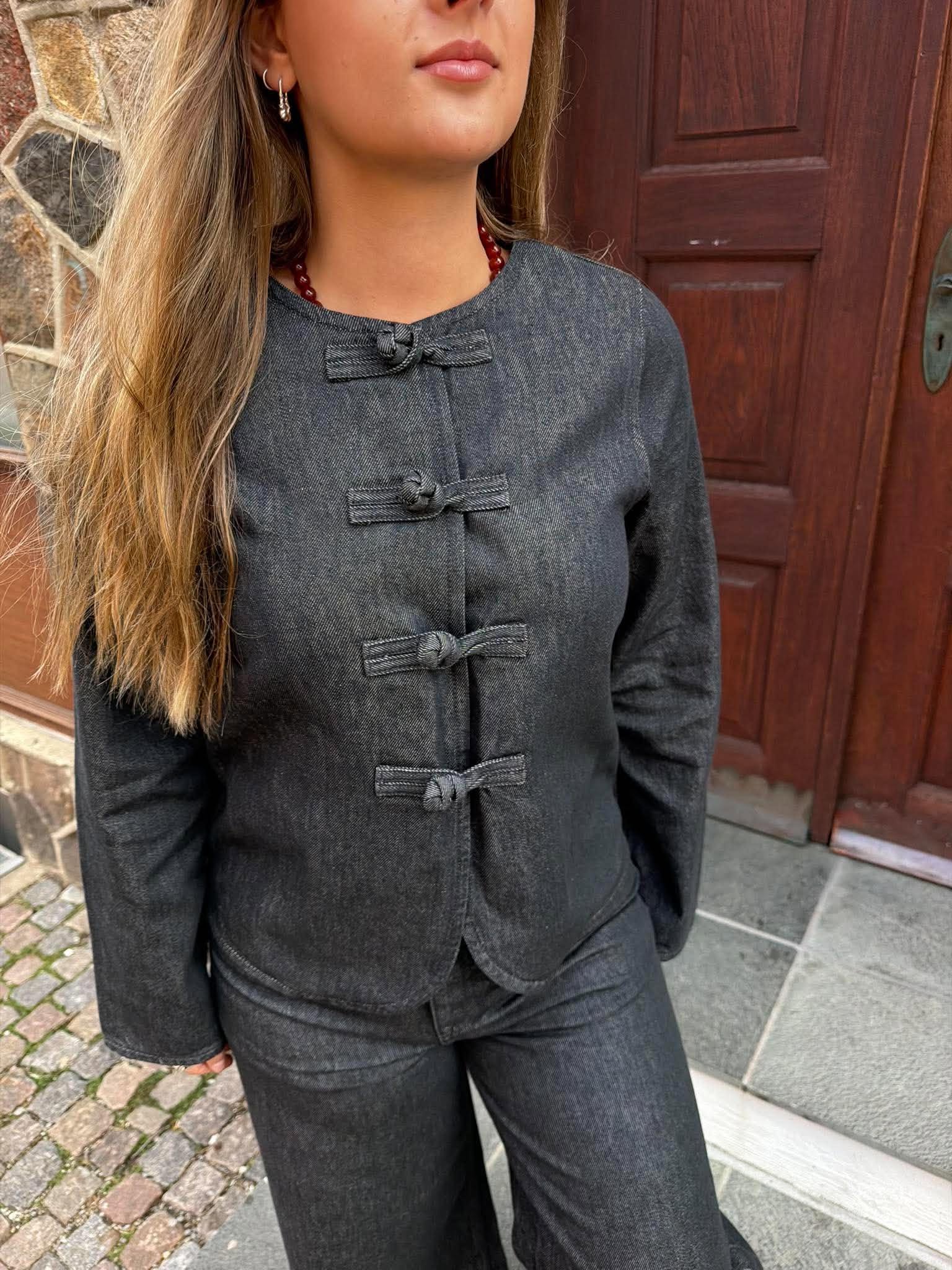 SLWBARIA-BORA Denim Shirt - Dark Grey Denim